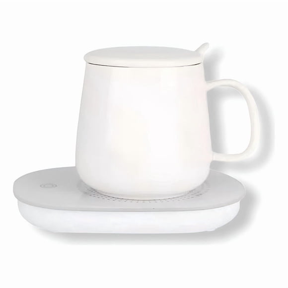 Calentador Tazas Baso Eléctrico Liquidos Calientes Usb Te Blanco Diseño Liso