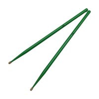 Magideal - 2 Baquetas De Madera Para Batería, Portátiles, Antideslizantes, Ligeras Y Cómodas Para Principiantes En El Entrenamiento De Instrumentos Musicales De 5A Verde
