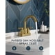 thumbnail image 4 of Grifo de baño FORIOUS, oro cepillado, 2 manijas, arco alto, 4 of 9