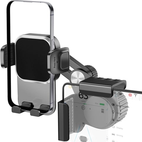 Genérico - Soporte De Teléfono Ajustable Para Tesla Model 3/Y/Cybertruck - Ajuste Universal, Compatible Con Pantallas, Soporte No Adhesivo Para Todos Los Smartphones-Negro