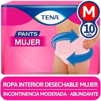 Ropa Interior Desechable Mujer 10 Un Tena