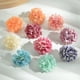 thumbnail image 3 of Xiao Hua Cabezas de flores de bola bordadas de seda sintética amarilla, 30 piezas, 4 x 4 cm, relleno para ramos de novia, adecuadas para decoración de bodas en el hogar y centros de mesa., 3 of 3