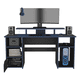 thumbnail image 5 of Escritorio Gamer Keria Con Puerta | Mesa Gamer Wengue Y Azul | Escritorio PC Gaming Moderno, 5 of 12
