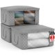 thumbnail image 1 of Bolsas de almacenamiento de ropa Sorbus Medium con ventana transparente, juego de 3, 1 of 6