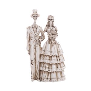 Magideal - Decoración De Esqueleto De Novios, Escultura, Colección De Artesanías, Decoración Del Hogar, Estatua De Esqueleto De Pareja De Novios Para Repisa De