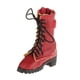 thumbnail image 4 of Botas De Cuero Con Cremallera A Escala 1/6 Hechas A Mano Para Figura De 12 "modelo De Cuerpo Rojo Vino De Moda, 4 of 5