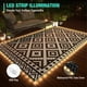 thumbnail image 2 of Alfombra de exterior HAUSHOF impermeable de 150 x 240 cm con tira de luz LED, 2 of 7