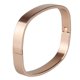 thumbnail image 5 of Para mujer para hombre de acero inoxidable Brecelet pulido brazalete brazalete de oro rosa 8 mm, 5 of 5