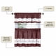 thumbnail image 5 of Juego de cortinas para ventana ACHIM Tier and Valance Live Love Laugh, 5 of 6