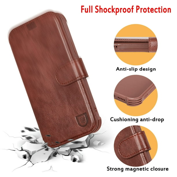 Phone Case For Galaxy S23+ Plus 5G Wallet Case For Women And Men,Galaxy S23+ Plus Flip Leather Cell Phone Case Supports Wireless Charging With Card Holder And Wristlet