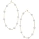 thumbnail image 4 of Pendientes de aro grandes con perlas de imitación, finos y colgantes, dorados y plateados, elegantes, para boda, para mujer, regalo de joyería, 4 of 4