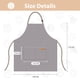 thumbnail image 2 of Delantal de cocina VALOME con diseño de doble bolsillo para hombres y mujeres, 2 of 7