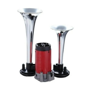 Mundo Accesorios - Bocina Aire Trompeta Doble 12V Potente Sonido