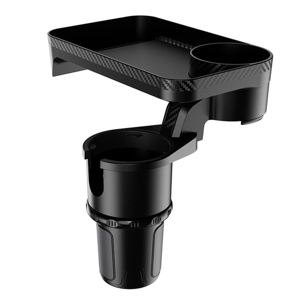 Universal Car Cup Holder Tray 360 Rotate Dual Holder Organizador Food Tray Se la la adaptaciónción a bebidas Accesorios Automóviles Se la la adaptaciónción a la mayoría Pequeña