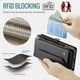 thumbnail image 5 of CaseMe Funda de Cuero for Samsung Galaxy A17 para Billetera [Bloqueo RFID] con Ranura para Billetes con Zíper y 10 Tarjeteros, Correa de Hombro y Muñeca Magnética de Cuero PU Suave, Funda de Billeter, 5 of 13