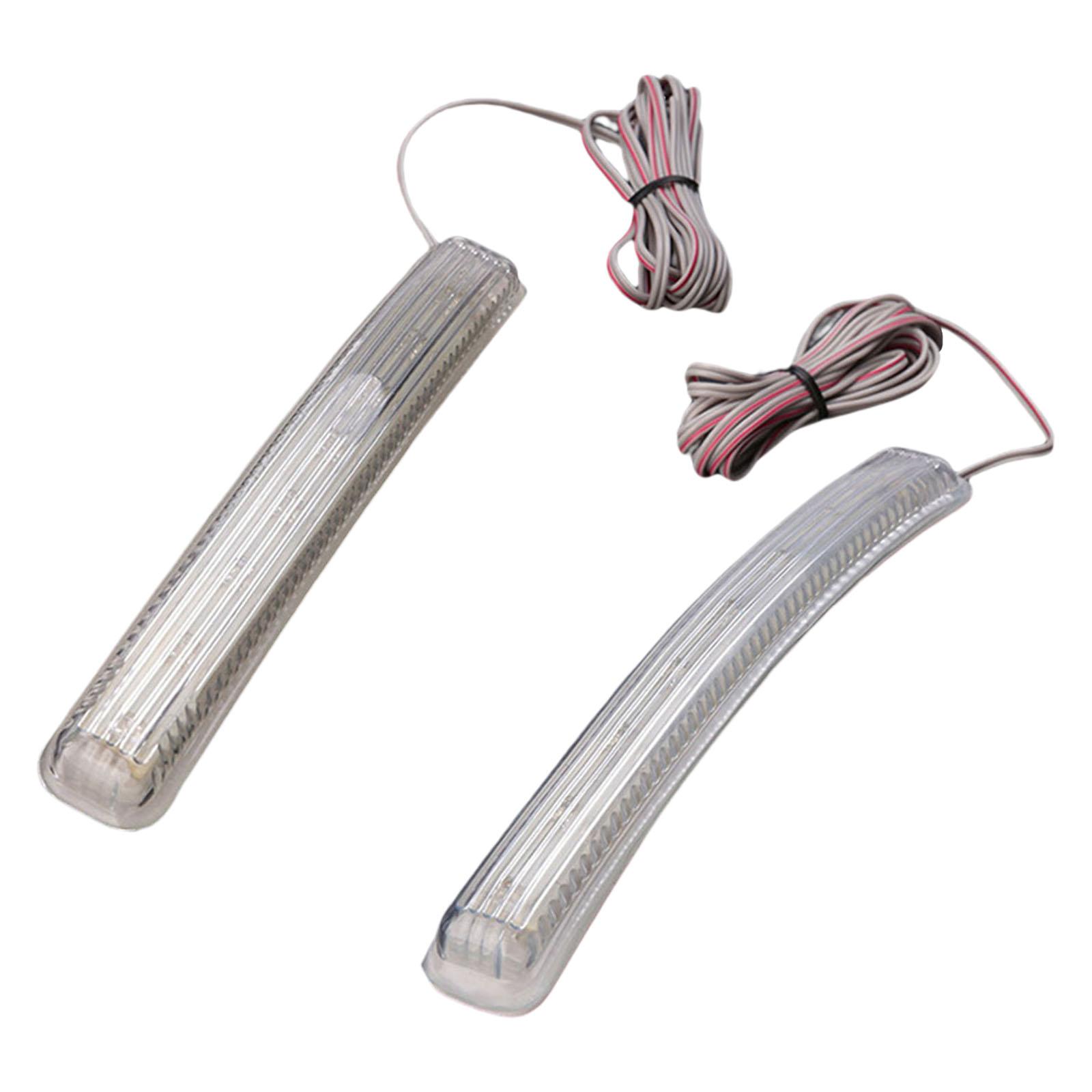 Magideal - 2 Luces Led Intermitentes Para Coche, Espejo Lateral Para Coche, Pegamento Suave, 9 Led, 12 V, Accesorios, Lámpara Indicadora Universal Azul