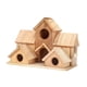 thumbnail image 2 of Casa de pájaros para el exterior de madera rústica rústica creativa de pájaros Nido para pájaros colgantes para pájaros para al aire libre para el pat, 2 of 5