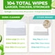 thumbnail image 5 of Toallitas de baño Duracleanse, extra húmedas, sin enjuague, 100 XL, para ducha, 5 of 7