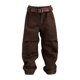 thumbnail image 1 of Pantalones Y Cinturón De Harén A Escala 1:12 Para Mu?ecas Masculinas De 6'', Disfraz De Pantalón Marrón Oscuro., 1 of 5