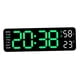 thumbnail image 3 of Reloj Digital Despertador Diseño Moderno Luz Verde, 3 of 3