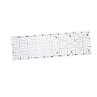 Magideal - Regla De Acolchado Acrílico Rectángulo Regla De Costura De Costura Plantilla De Fabricación Profesional Portátil Para Entusiastas De La Impresión Para 6 Inx20 En