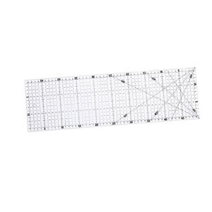 Magideal - Regla De Acolchado Acrílico Rectángulo Regla De Costura De Costura Plantilla De Fabricación Profesional Portátil Para Entusiastas De La Impresión Para 6 Inx20 En