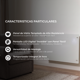 thumbnail image 5 of Panel Eléctrico Nordglass 1500w Wifi Radiador Vidrio Verken Blanco, 5 of 7