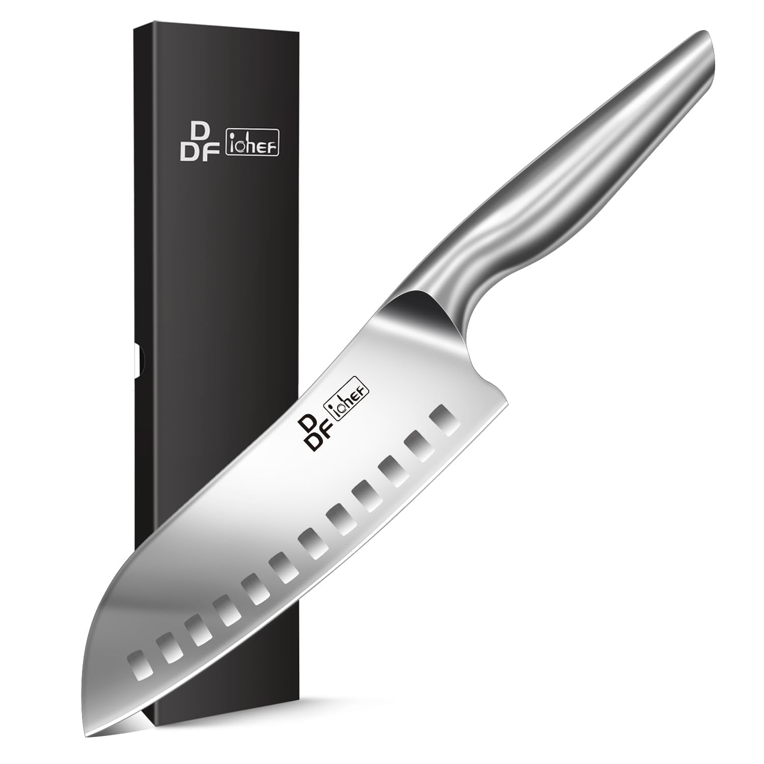 Cuchillo De Cocina Ddf Iohef Cuchillo De Chef Japonés De Acero Inoxidable De 18 Cm