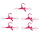 thumbnail image 5 of Percha de plástico con 5 perlas de imitación perlas percha con 2 clips rojo, 5 of 6