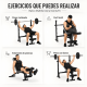 thumbnail image 2 of Press banca Centurfit de acero con rack y piernas 180 kg, 2 of 3
