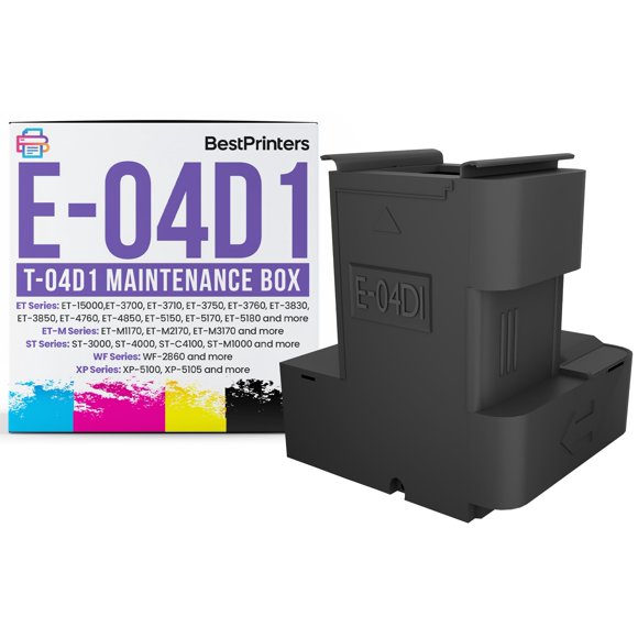Caja de mantenimiento Epson T04D1 para impresoras EcoTank, Workforce y XP