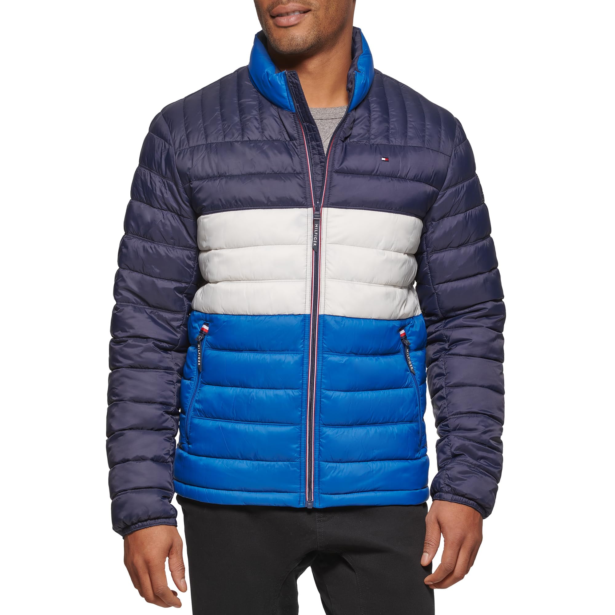 Chaqueta Acolchada Tommy Hilfiger Ultra Loft, Ligera, Para Hombre, Azul