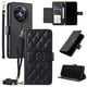 thumbnail image 1 of Funda tipo billetera FOXDOCK para Realme 12 5G – Tapa abatible con correa para mujer, 1 of 5