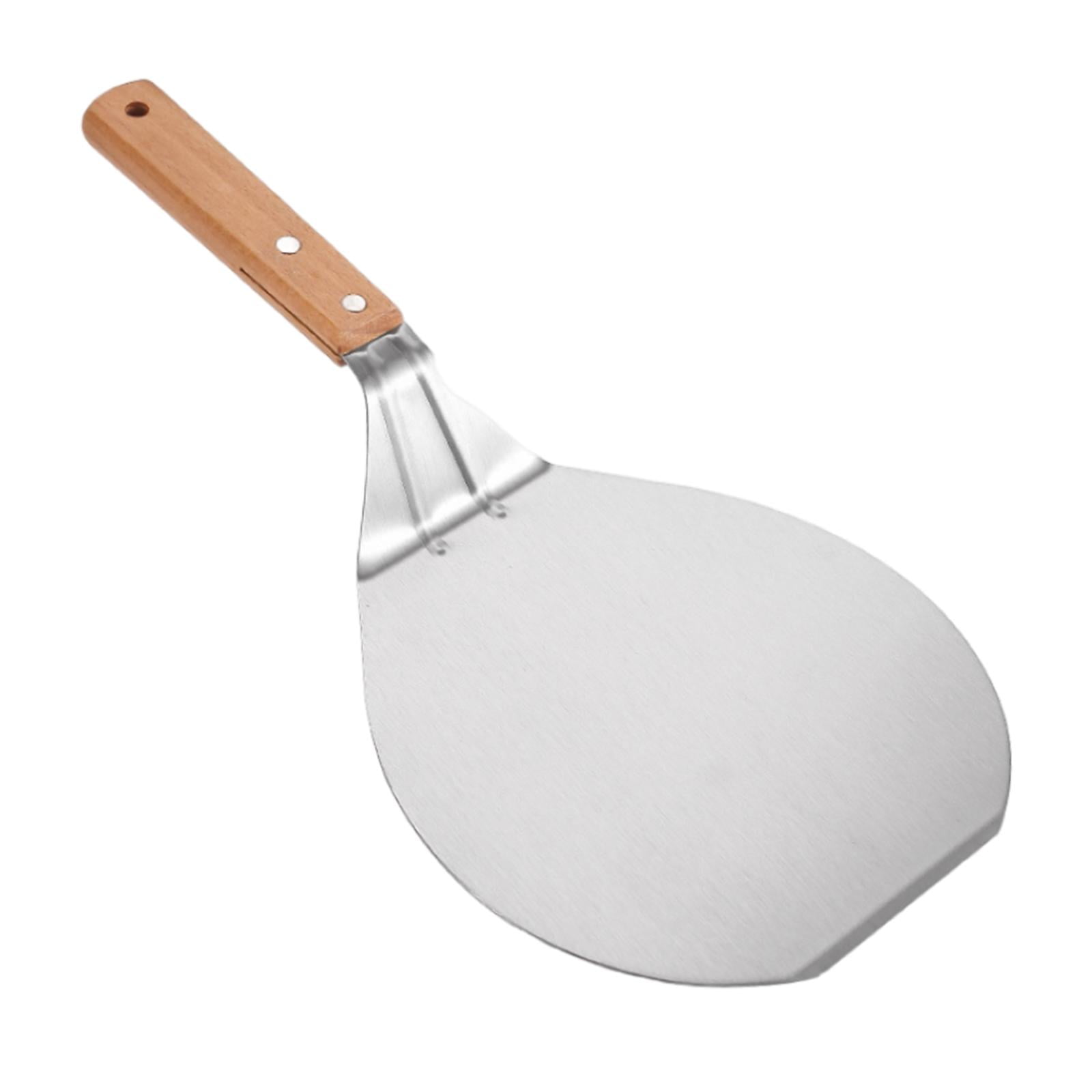 Magideal - Cáscara De Pizza, Cáscara De Pizza Con Mango De Madera Y Bandeja De Metal De Acero Inoxidable Para Pizza Casera, Pastelería, , Pan, Pastel, Cáscar Estilo A