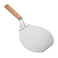 Magideal - Cáscara De Pizza, Cáscara De Pizza Con Mango De Madera Y Bandeja De Metal De Acero Inoxidable Para Pizza Casera, Pastelería, , Pan, Pastel, Cáscar Estilo A