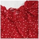 thumbnail image 3 of Vestido De Mujer Corto Rojo Puntos Lunar Con Tirantes Finos, 3 of 5