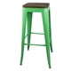 thumbnail image 3 of Set 4 Pisos Taburete De Bar 75 Cm Tolix Arthur Verde, 3 of 3