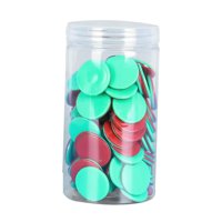 Bothyi - 100 Unidades De Discos De Conteo, Marcadores, Contadores De Aprendizaje, Discos Para Juegos En Casa, Rojo Y Verde