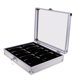 thumbnail image 2 of Caja De Reloj Caja De Reloj Caja De Joyería Superior De Vidrio De Aluminio Organizador 12 Ranuras, 2 of 5
