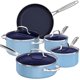 thumbnail image 1 of Juego de utensilios de cocina Nuwave Healthy Duralon Blue Ceramic, 9 piezas, 1 of 9