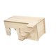thumbnail image 2 of Casa De Madera Para Hámster, Cabaña Para Animales Pequeños, Casa Para Mascotas, Ratones, Hámsteres Sirios, 22cm X 14cm X 9,5 Cm, 2 of 3