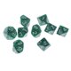 thumbnail image 1 of 10 Dados De Plástico De 10 Lados D10 Para Accesorio De Juego De Barra De Fiesta Verde, 1 of 3