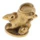 thumbnail image 1 of Estatuilla De Animales Chinos De Latón Macizo Ornamento Estatua De La Suerte Ratón, 1 of 5