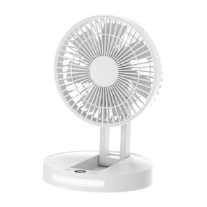 Bothyi - Ventilador De Escritorio Con Inclinación Ajustable, Ventilador De Mesa Plegable Para Oficina, Hogar, Librería, Color Blanco