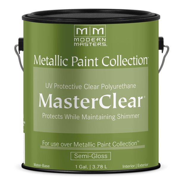 Barniz para el hogar Modern Masters ME662, capa superior transparente 3.78 L, semibrillante
