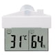 thumbnail image 1 of Termómetro digital de ventana con soporte desmontable que registra temperaturas mínimas y máximas y reinicio automático., 1 of 8