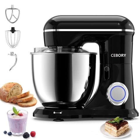 Cebory - Batidora De Pie 3 En 1 6 5 L 660 W 10 Velocidades Con Accesorios