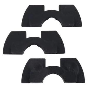 Ioensy - 3X Accesorios De Almohadilla De Amortiguación De Goma Para Scooter Eléctrico Para Xiaomi M365 Negro