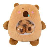 Magideal - Carpincho De Peluche De Juguete, Animal De Peluche De Capibara, Decoración Cómoda Para La Habitación De Los Niños Con Muñeca Pequeña, Muñeco De Animal Marrón