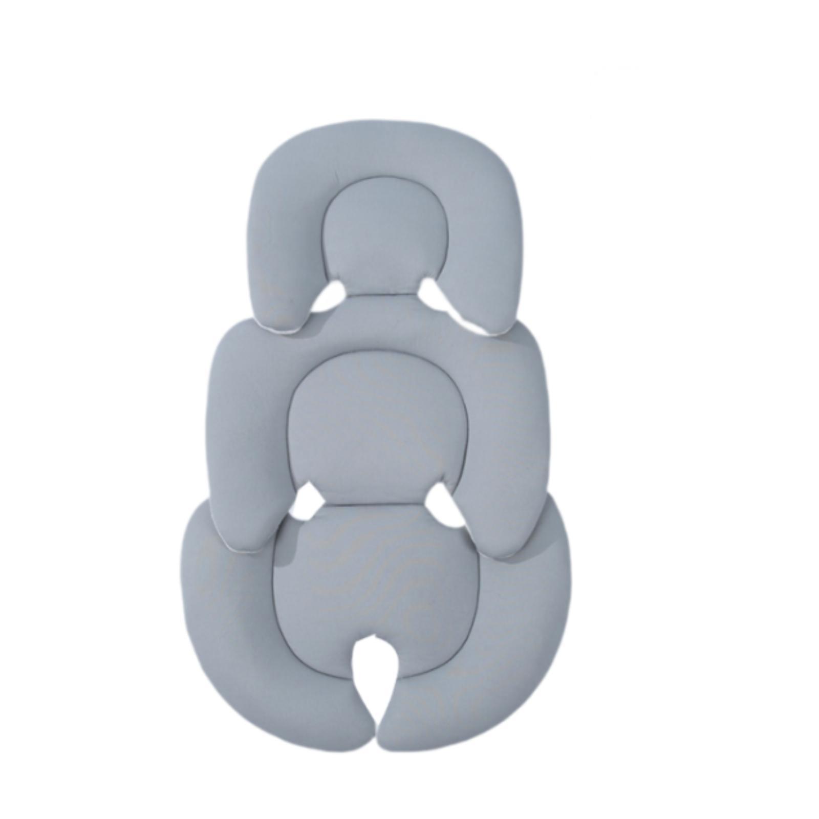 Magideal - Cojín Para Cochecito, Cojín Interior Para Asiento De Cochecito, Cojín De Asiento Acogedor Y Transpirable Para Niños Pequeños, Cubrecolchón De Apoyo Pa Gris